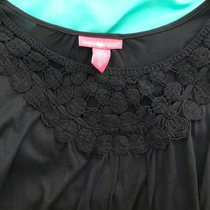 3/$6 Woman Within black cotton blouse